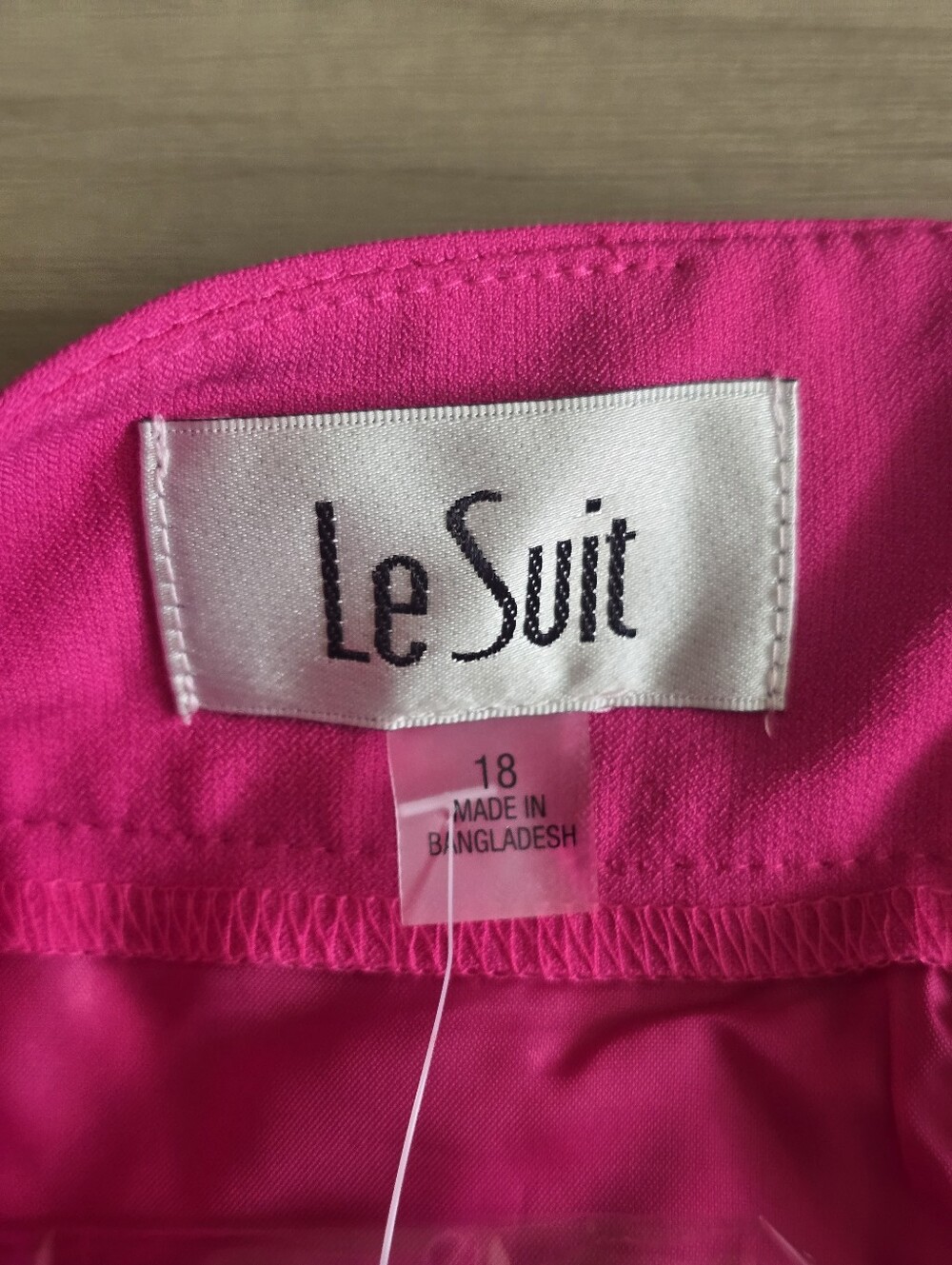 NWT Le Suit Pink Fuchsia Flare Skirt Size 18 Knee Length Career Y2K $149 - Picture 5 of 9